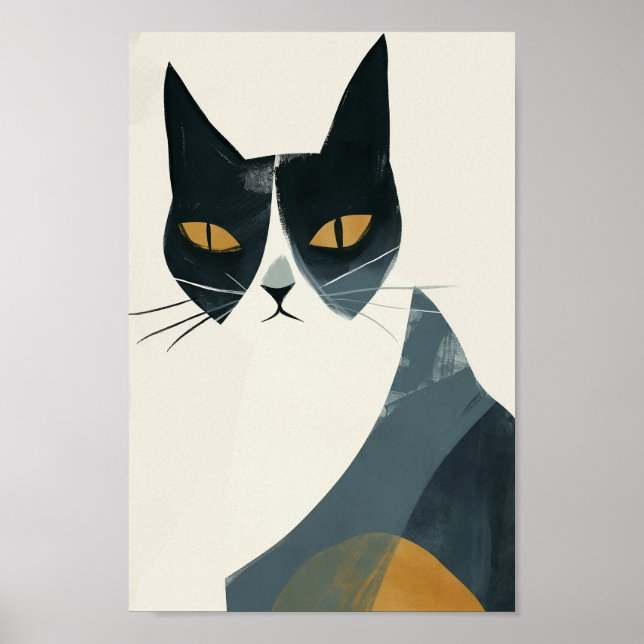 Affiche Happy Boho Cat (Devant)