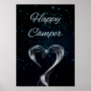 Affiche happy camper love fumée