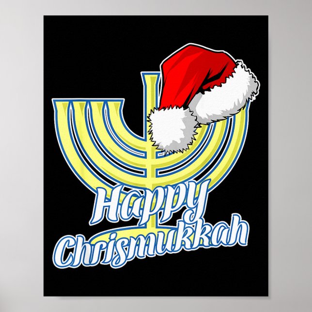 Affiche Happy Christmukkah Hanukkah Christmas  (Devant)