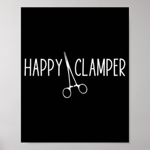 Affiche Happy Clamper - Hommes Femmes Tech Chirurgical Tec