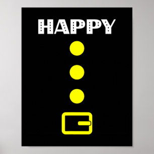 Affiche Happy Costume nain - Halloween Idée cadeau Cranber