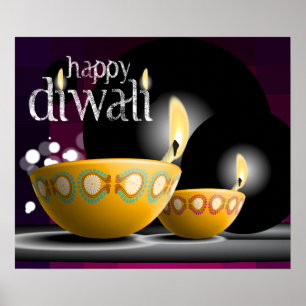 Affiche Happy Diwali...