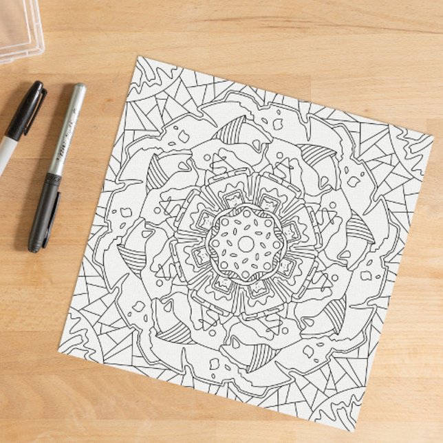 Affiche Happy Doodles : Page de coloriage joyeuse (Créateur téléchargé)