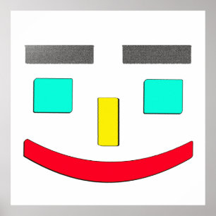 Affiche "Happy Face" Joli Design. Commandez dès maintenant