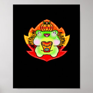 Affiche Happy Fall Y'all Citrouille Automne saison surdime