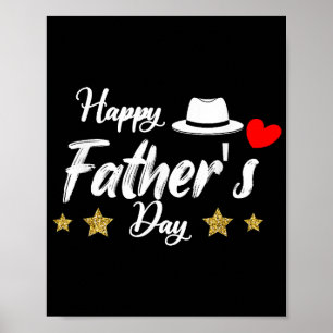 Affiche Happy Fête des pères 2025 Tshirt pour hommes papa
