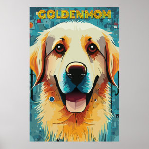 Affiche Happy Golden Retriever