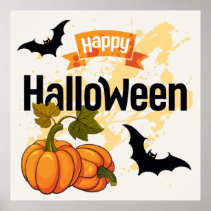 Affiche Happy Halloween design