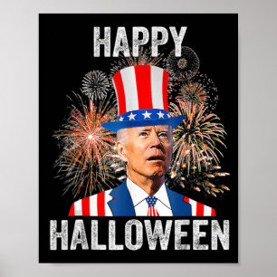 Affiche Happy Halloween Joe Biden USA