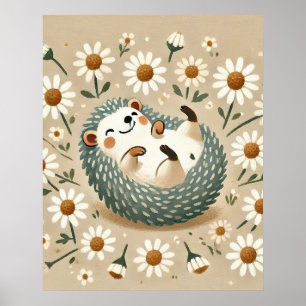 Affiche Happy Hedgehog