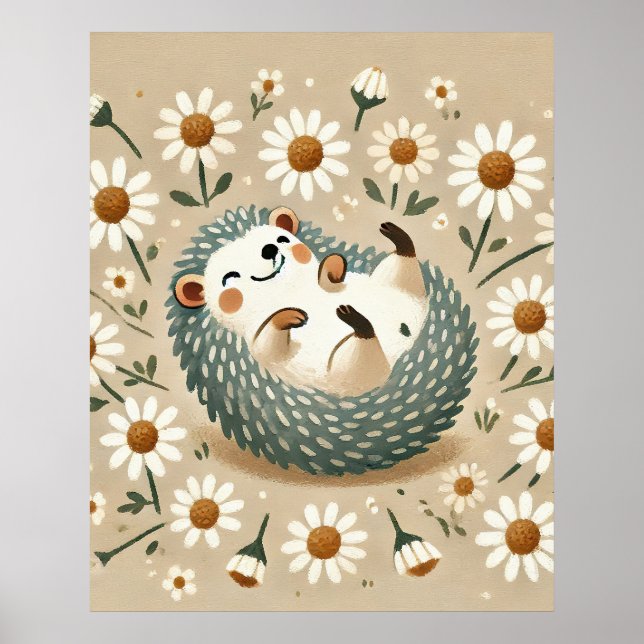 Affiche Happy Hedgehog (Devant)