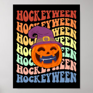 Affiche Happy Hockeyween de hockey sur glace halloween Cit