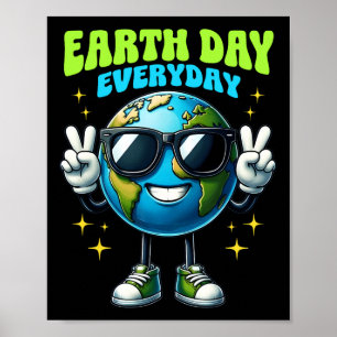 Affiche Happy Jour des terres 2025 Sauvez la planète Jour