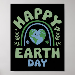 Affiche Happy Jour des terres - Jour des terres 2025 Cute 