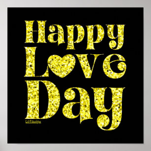 Affiche HAPPY LOVE DAY or