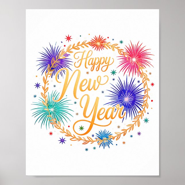 Affiche Happy New Year 2026  (Devant)