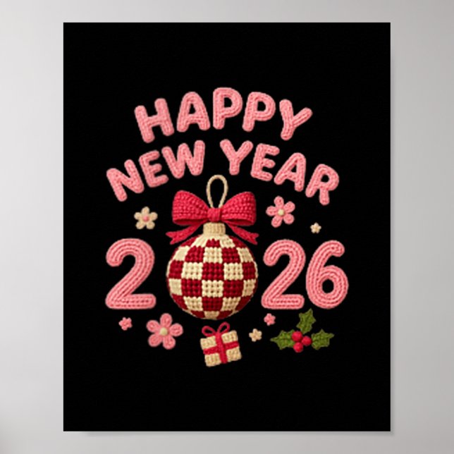 Affiche Happy New Year 2026 Celebration Cheer For Festive  (Devant)