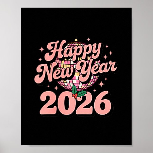Affiche Happy New Year 2026 Celebration For Party Lovers  (Devant)