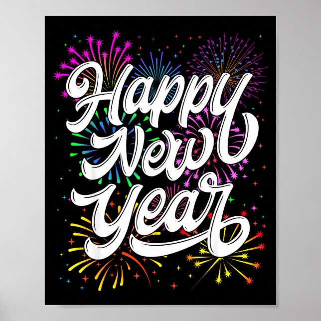 Affiche Happy New Year 2026 New Year's Eve Party Countdown (Devant)
