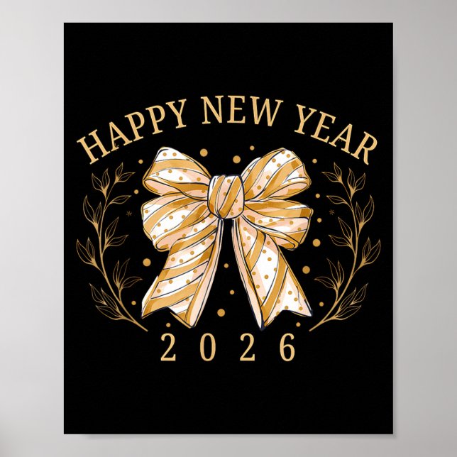 Affiche Happy New Year 2026 New Years Eve Party Countdown  (Devant)