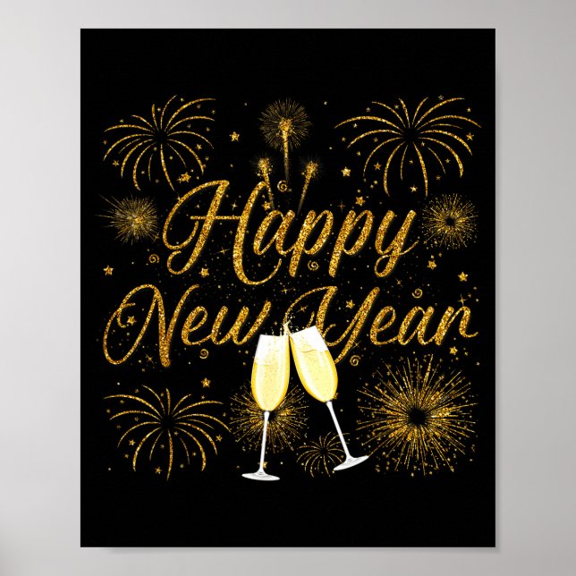 Affiche Happy New Year 2026 New Years Eve Party Countdown  (Devant)