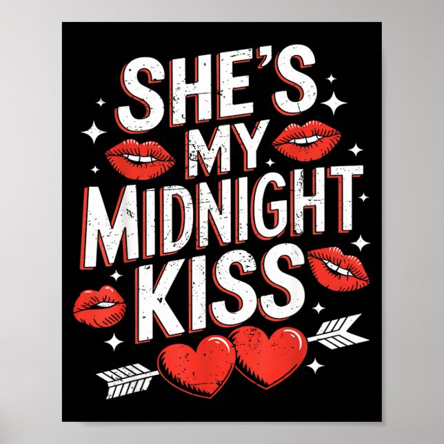 Affiche Happy New Year Couples She's My Midnight Kiss Vale (Devant)