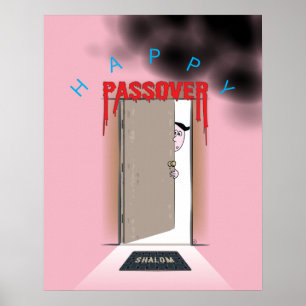 Affiche Happy Passover Exodus Cartoon