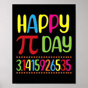 Affiche Happy Pi Day Math Lover Student Teacher 3 14 