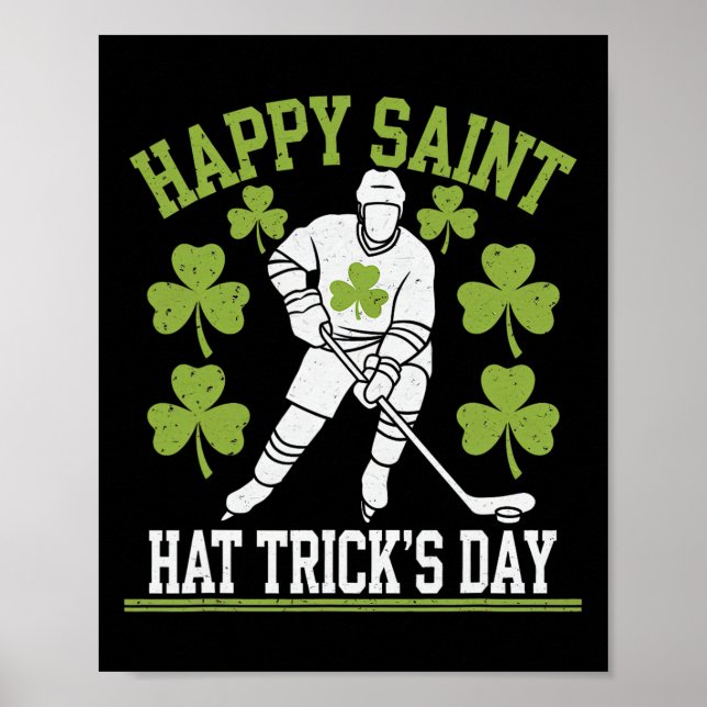 Affiche Happy Saint Hat Trick's Day St. Patrick's Day Hock (Devant)