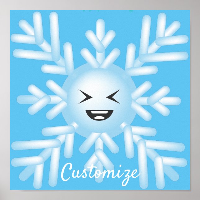 Affiche Happy Snowflake Emoticon Thunder_Cove (Devant)