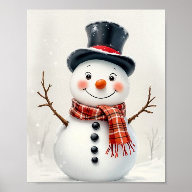 Affiche Happy Snowman Digital (Devant)