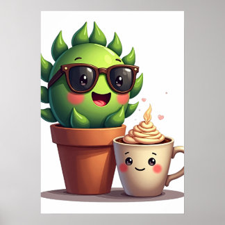 Affiche Happy Succulent Plant Parent Kawaii Sticker Mug