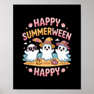 Affiche Happy Summerween Summer Halloween Meme