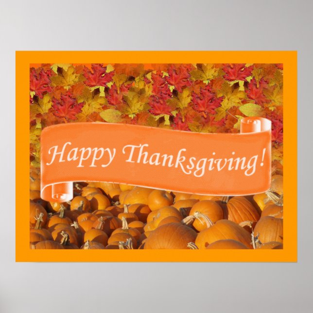 Affiche Happy Thanksgiving (Devant)