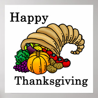 Affiche Happy Thanksgiving