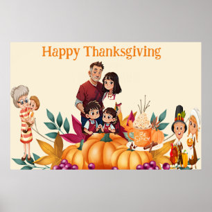 Affiche Happy Thanksgiving
