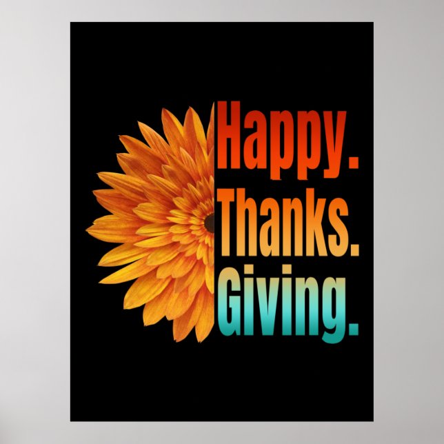 Affiche Happy Thanksgiving (Devant)