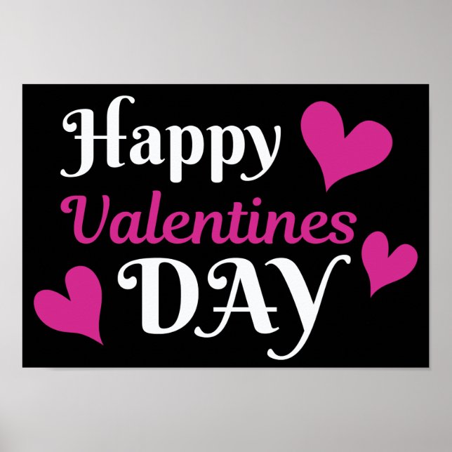 Affiche Happy valentines day (Devant)