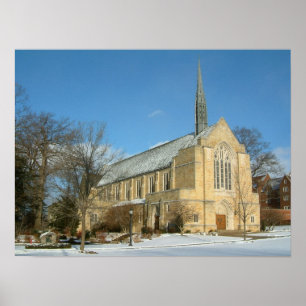 Affiche Harbison Chapel in Winter at Grove City College