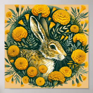 Affiche Hare Marigold
