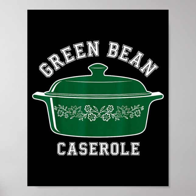 Affiche Haricot vert Cerole humour de Thanksgiving Meme Ho (Devant)