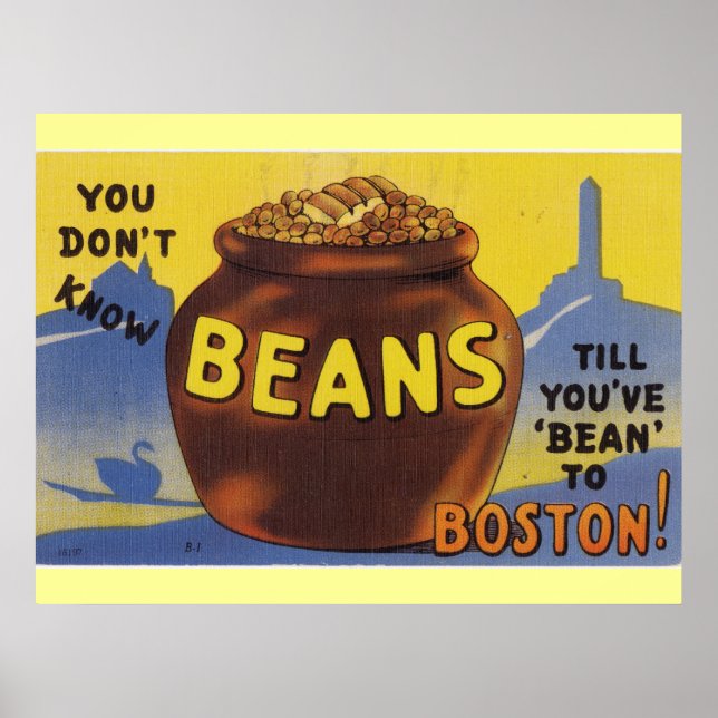 Affiche Haricots cuits à Boston (Devant)