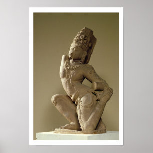 Affiche Harihara dansant dans la pose d'alidha, Prathara d