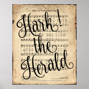 Affiche Hark the Herald Hymn Imprimer