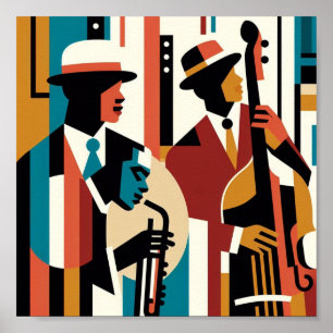 Affiche Harlem Renaissance Jazz Trio