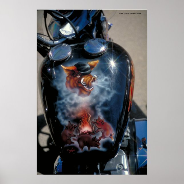 Affiche Harley Fuel Tank - S.D. (Devant)
