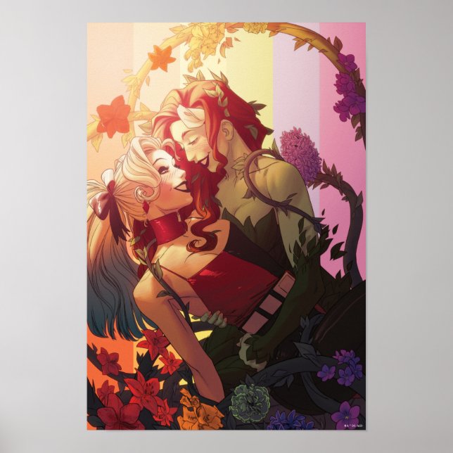 Affiche Harley Quinn & Poison Ivy Pride Couverture comique (Devant)