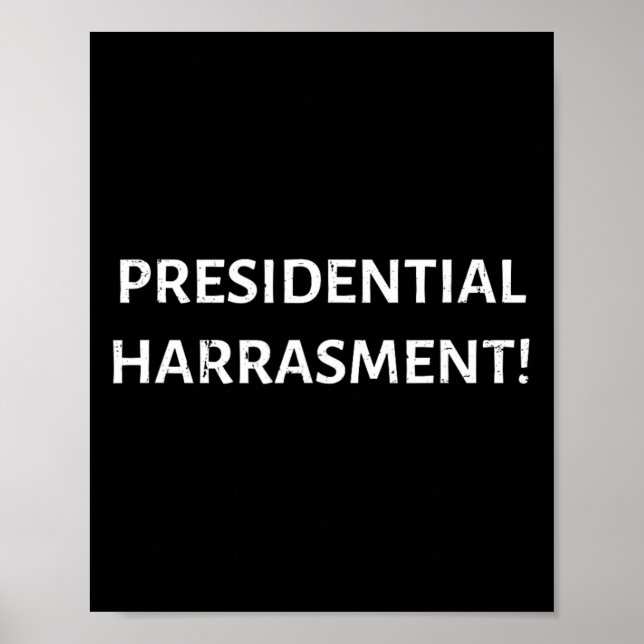 Affiche Harment Présidentiel ! Président Donald Trump Sorc (Devant)