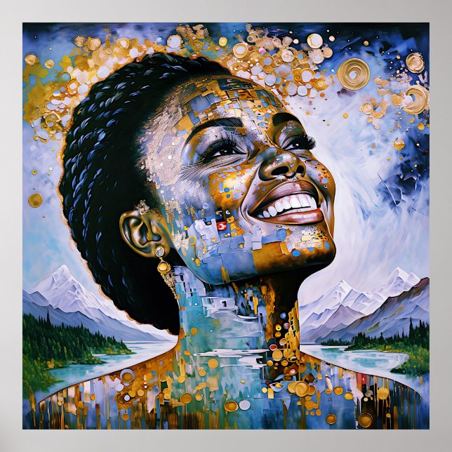 Affiche "Harmonie dans l'or et le ciel" (Devant)