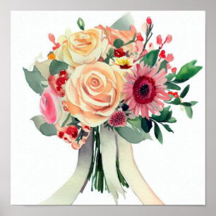 Affiche Harmonie de floraison, Attendants Bouquet (B)